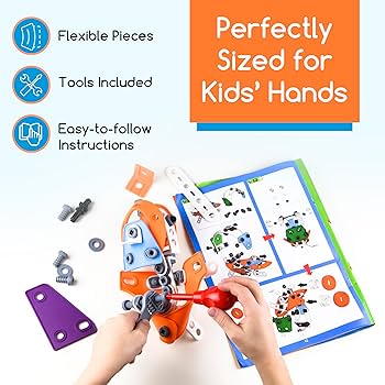 Amazon.com: Play Brainy Erector Set Set for Kids, 132pc 3D Vehicle Amazon.com: Play Brainy Erector Set Set for Kids, 132pc 3D Vehicle