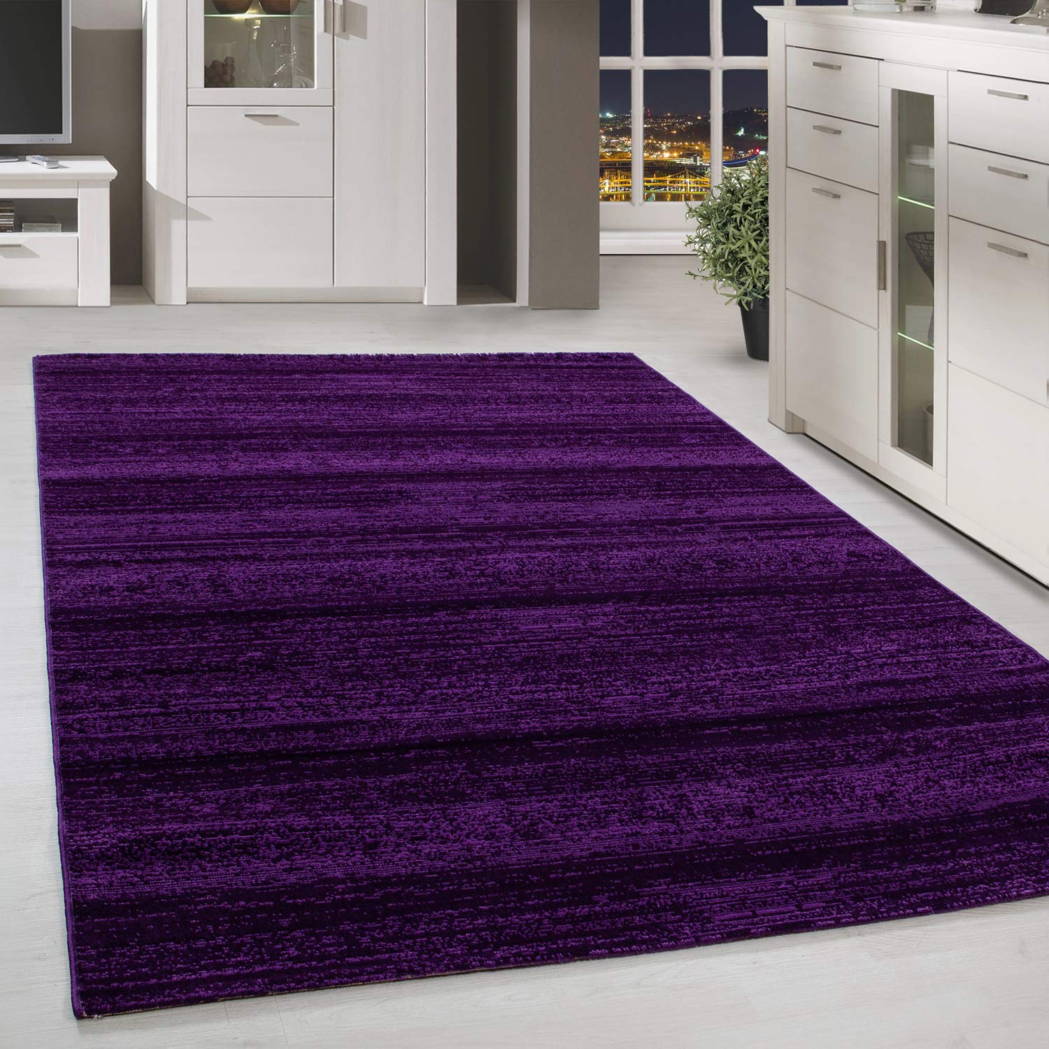 Tapis de salon 120x170 cm violet pour réchauffer votre chambre à coucher