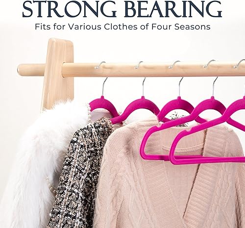 Miniatura 182 de HOUSE DAY - Perchas de terciopelo antideslizantes para trajes (60 unidades)