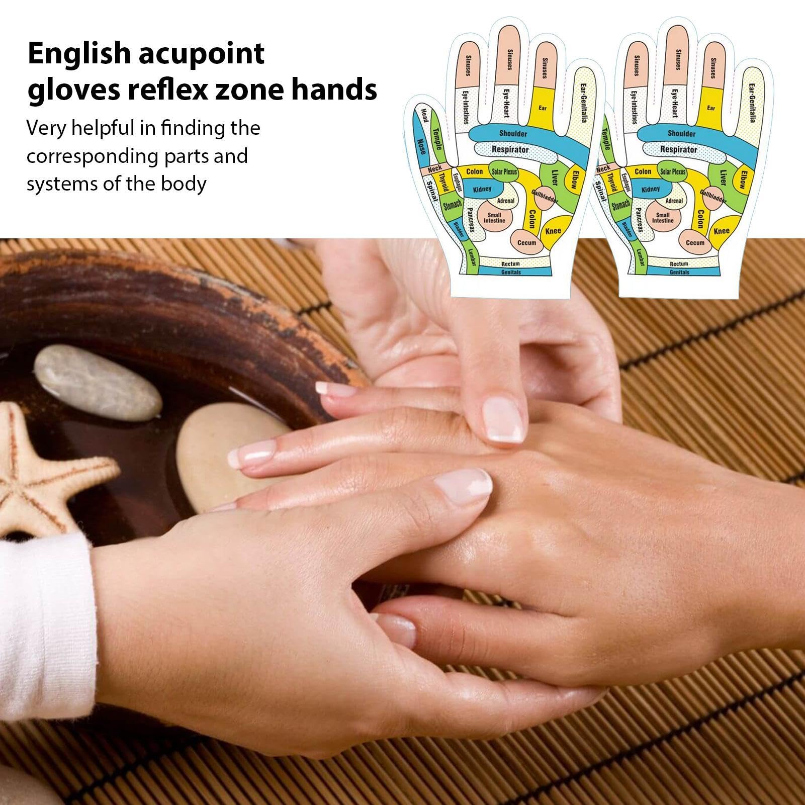 Druck-Reflexzonenhandschuhe, Akupressur-Reflexzonenhandschuhe, Spa