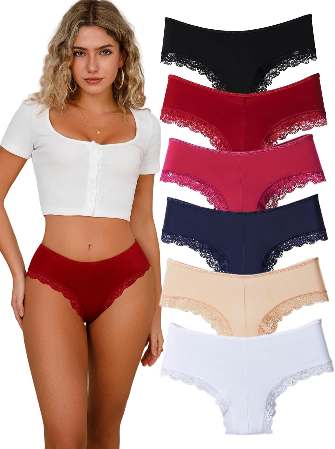 Silk Underwear for Women Silk Panties Womens Silky Underwear Sexy Smoothing Pretty Ladies Satin Bikini Panties Pack