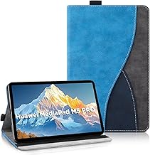 AsWant Étui Coque pour Huawei MediaPad M5 / M5 Pro (10.8 Pouces)- Étui Housse de Protection Cuir PU avec Fonction Support/Portefeuille Coque Tablette Huawei Mediapad M5 (Bleu)
