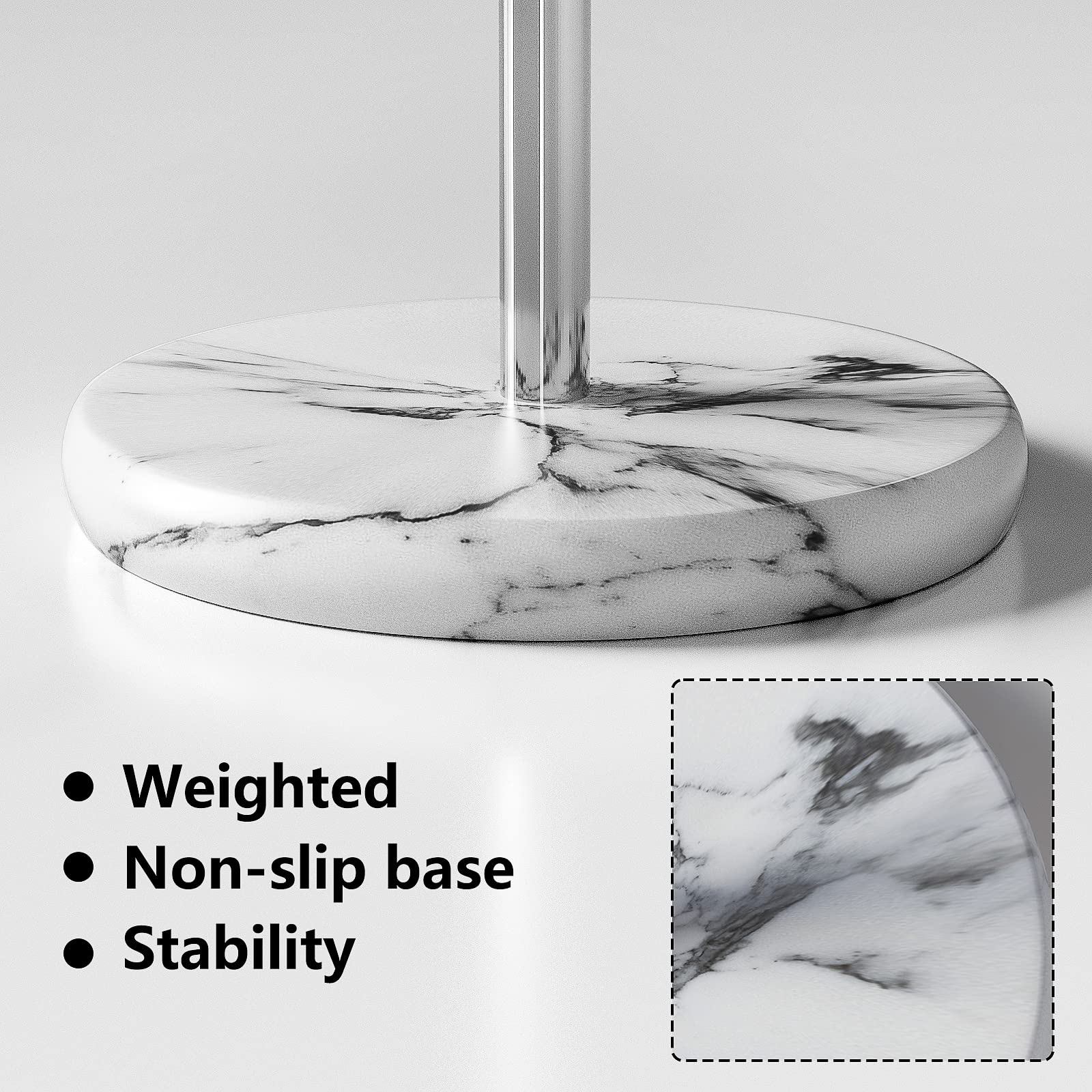 Topsky Standing Paper Towel Holder, Kitchen Paper Towel Roll Stand