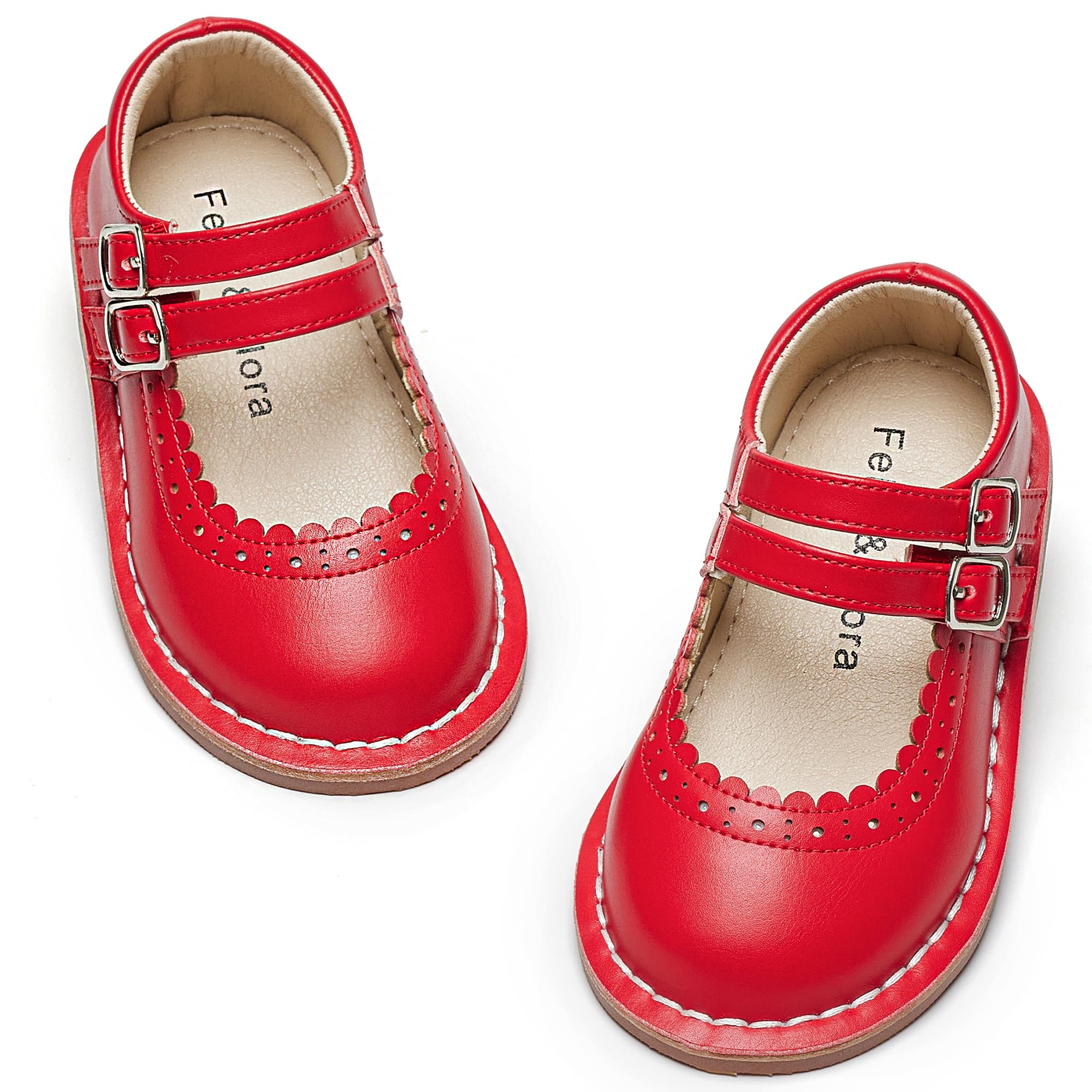 Felix &amp; Flora Toddler Little Girl Mary Jane Dress Shoes - Ballet Flats for Easter Flower Girl Party School Shoes.