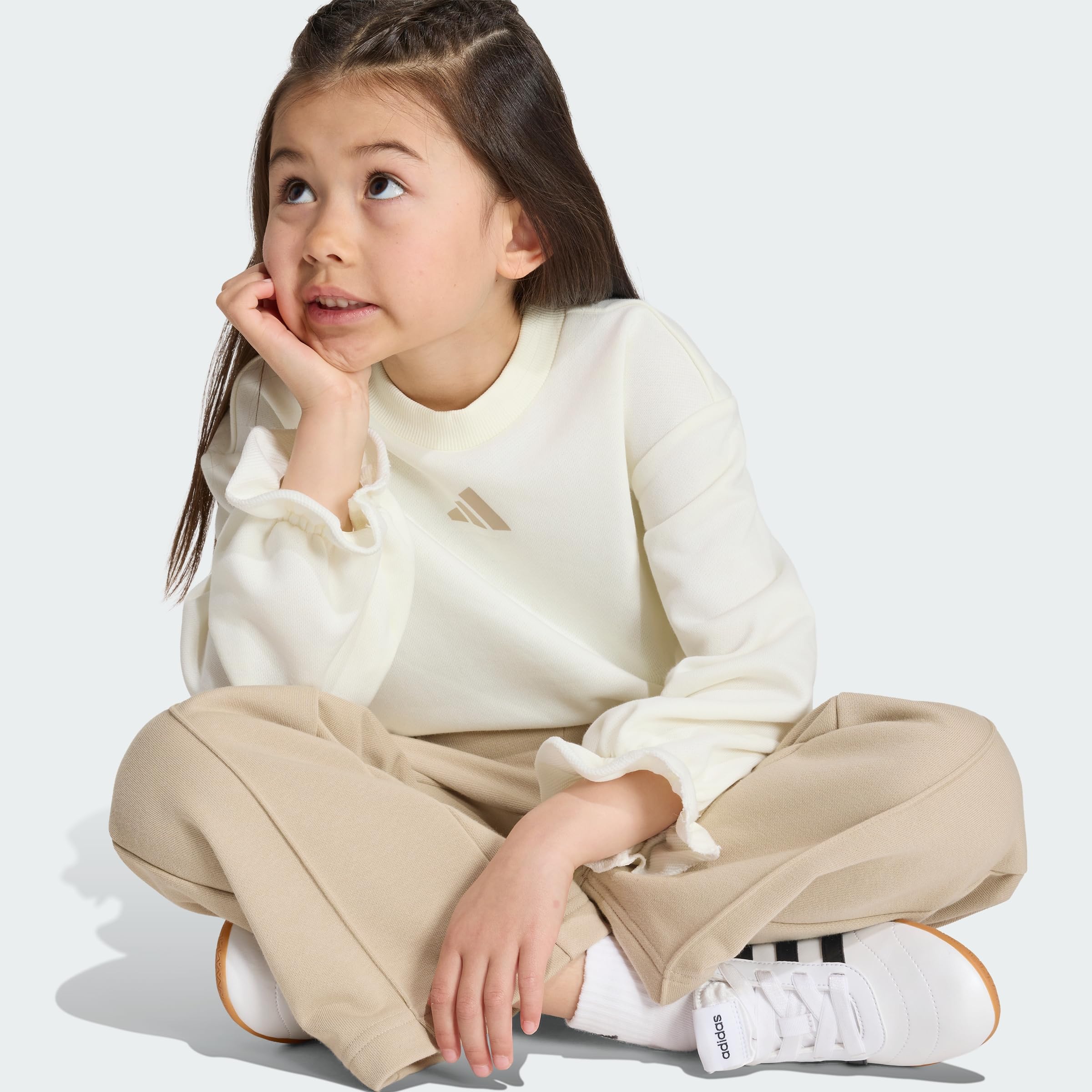 adidas Unisex Kids Seasonals Sweatset, Rüschen