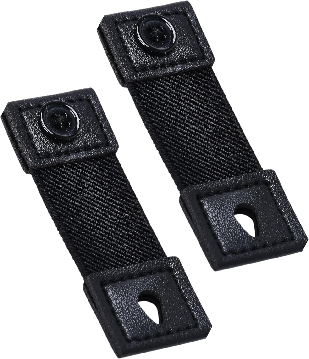 Net Focus Shirt Cuff Holder for Men & Women - Black Textile Button Closure Elastic Sleeves Keepers - Quick & Easy Fixing Anti Slip Sleeve Holder - Pull Sleeves Up Shirt Stays Cuff Holder