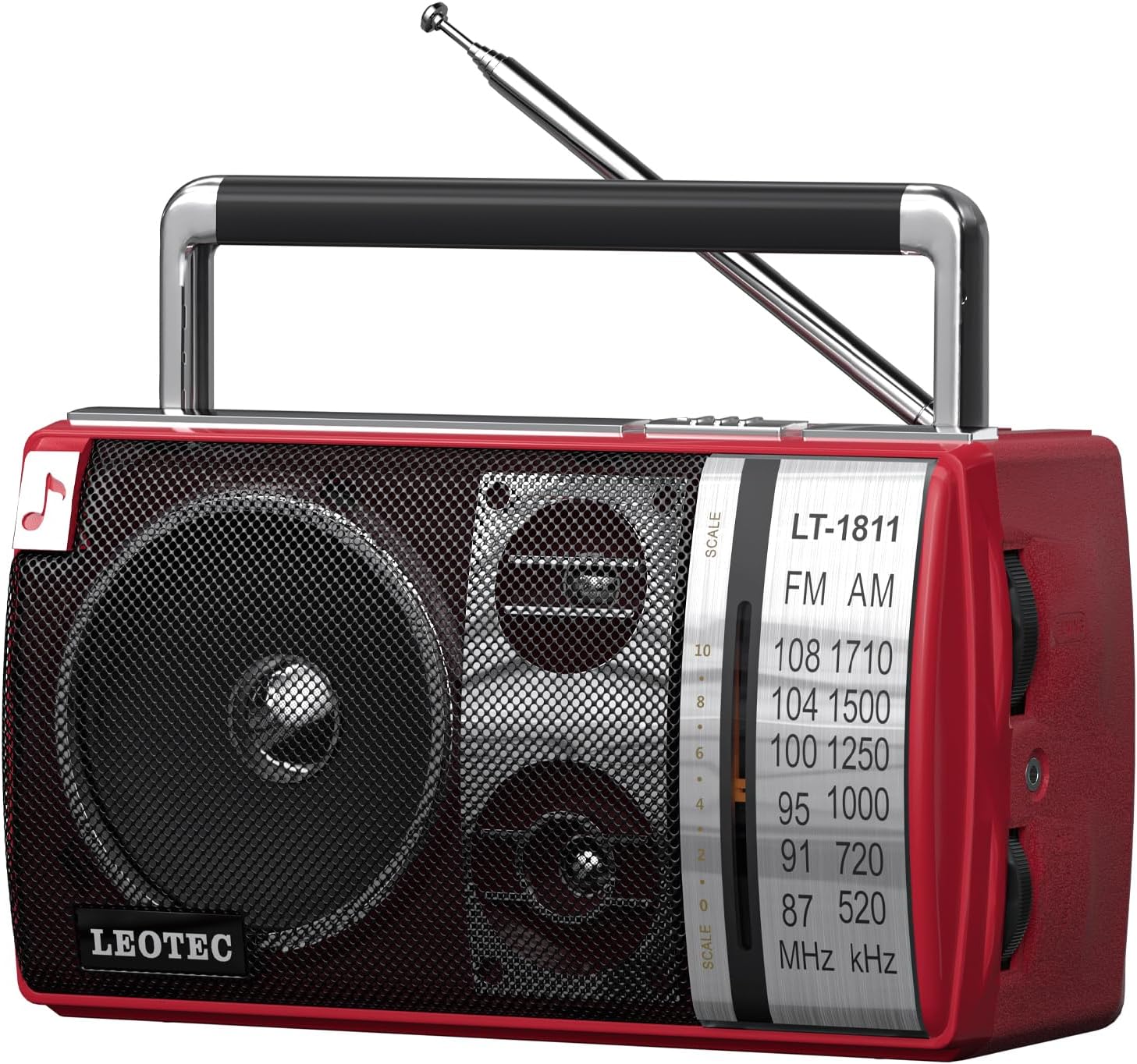 YOWGULF Radio FM portátil AM, radio Bluetooth con la mejor recepción ...