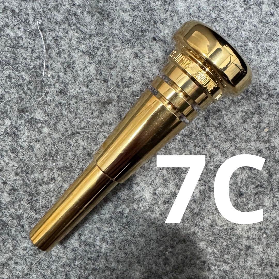 Bach 7C トランペットマウスピース 金メッキ 【公式通販】