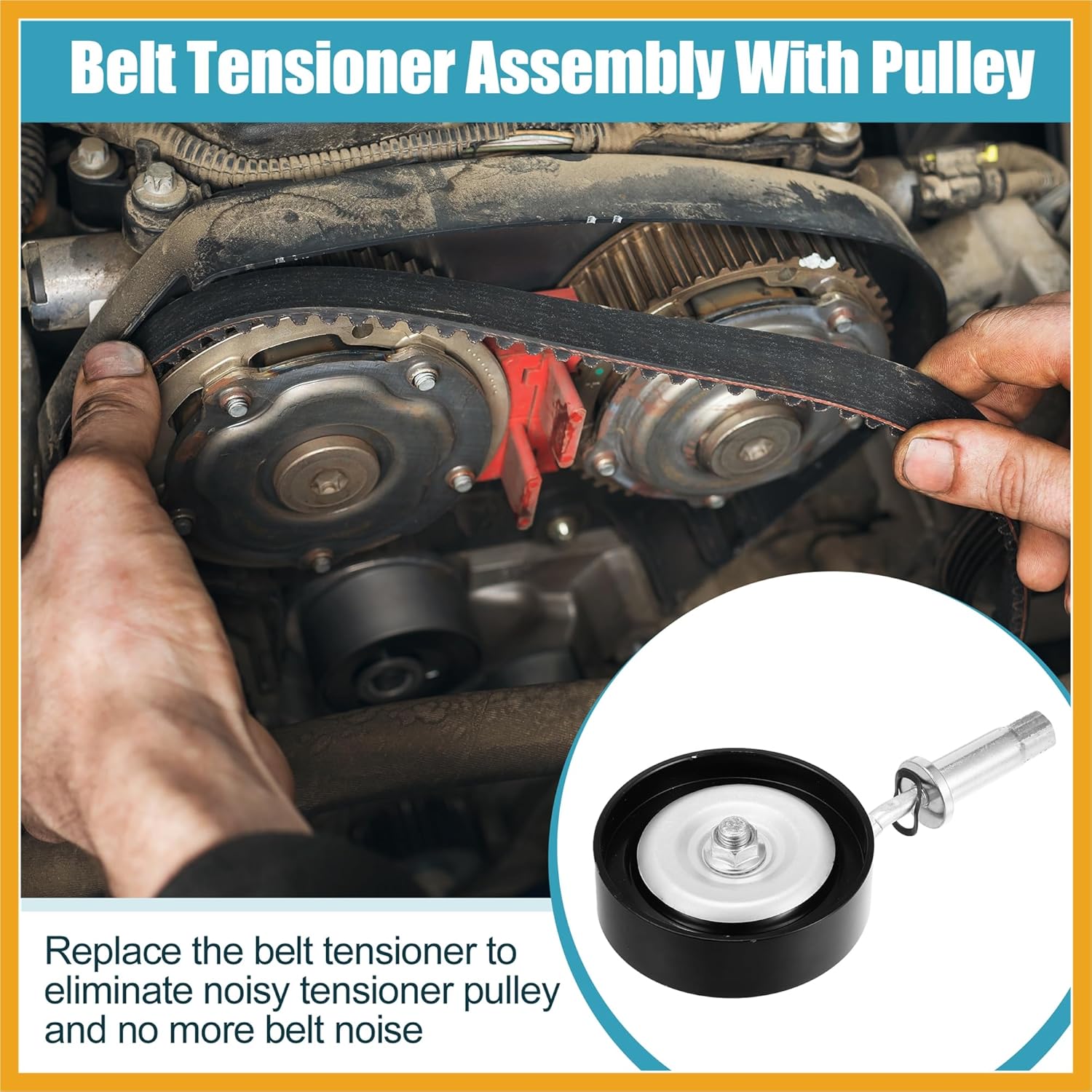 NO. 11925-31U0C Drive Belt Idler Pulley Adjustable Tensioner for Nissan Altima for Nissan Murano for Nissan Quest 04-10 for Nissan Maxima 95-08 for Infiniti I30 I35 Replacement