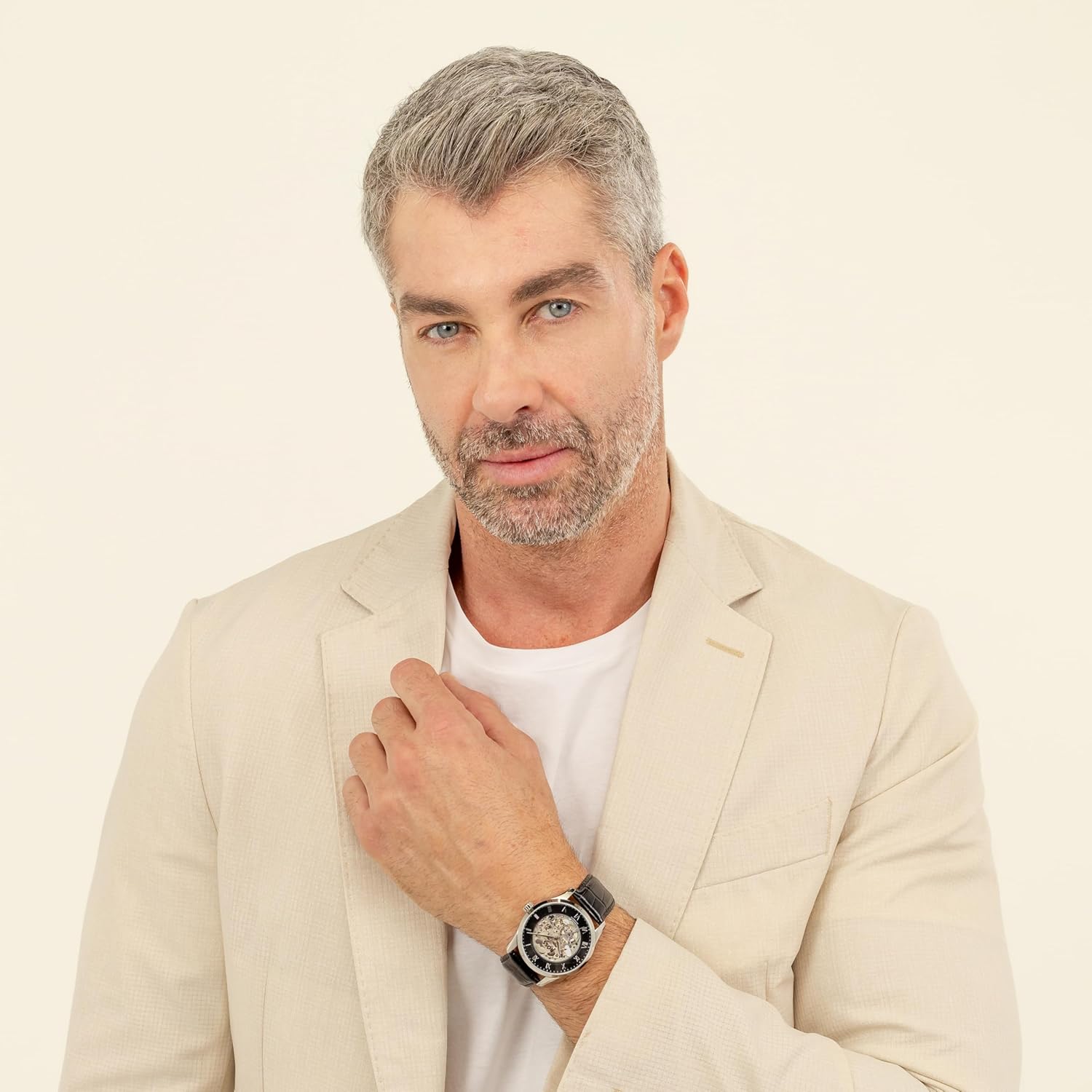 BOSS Men's Principle Automatic Watch – Stainless Steel Case, Japanese Movement, 42 Hour Power Reserve, Skeleton Dial, Exhibition Case Back – Luxury Timepiece, Gift for Him - Image 5