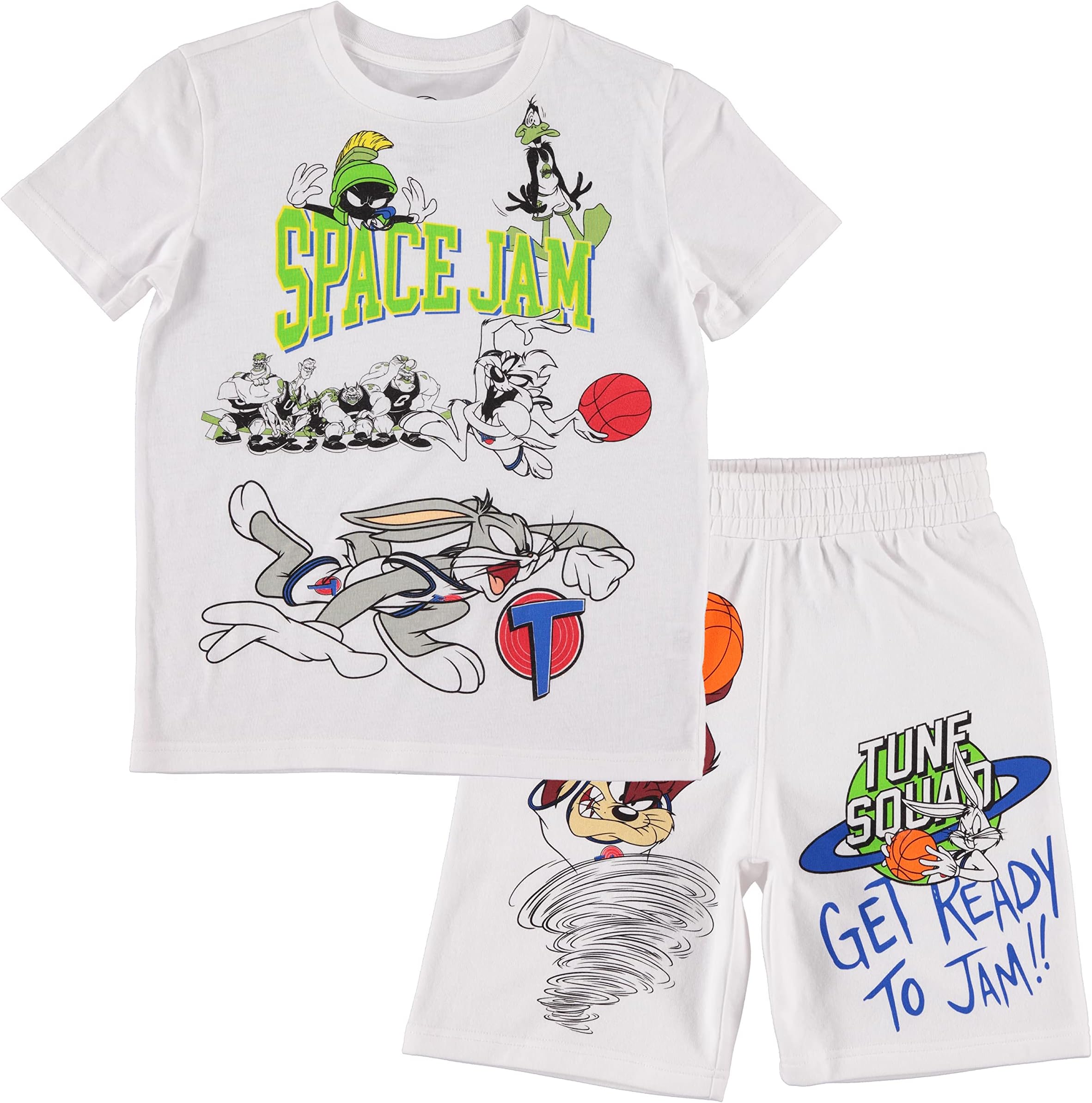 Boy's Space Jam Shorts and T-Shirt Set - Space Jam Boys Basketball Clothing set