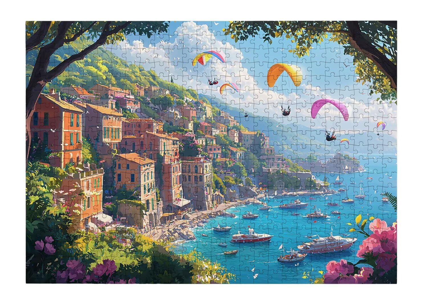 Puzzle 2000 Pezzi, Puzzle Italia per Adulti, 100x71cm, Compact Box -4568