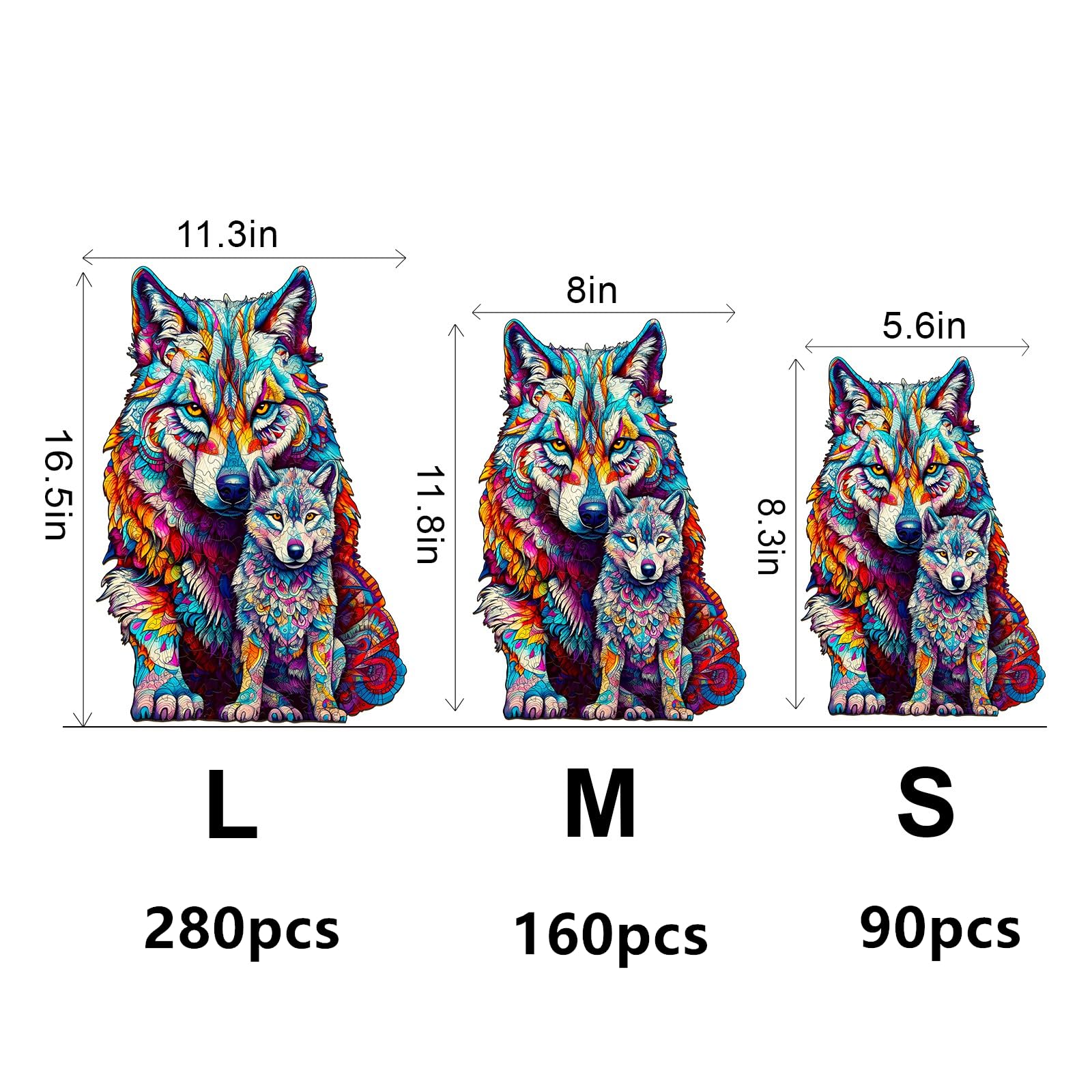 KAAYEE Holzpuzzle Erwachsene Maine Coon 300pcs, Katze Wooden Puzzle Unregelmäßige Tierform