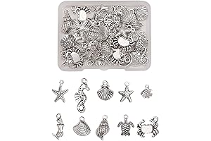 DanLingJewelry: 50 pcs Exquisite Alloy Marine Life Charms