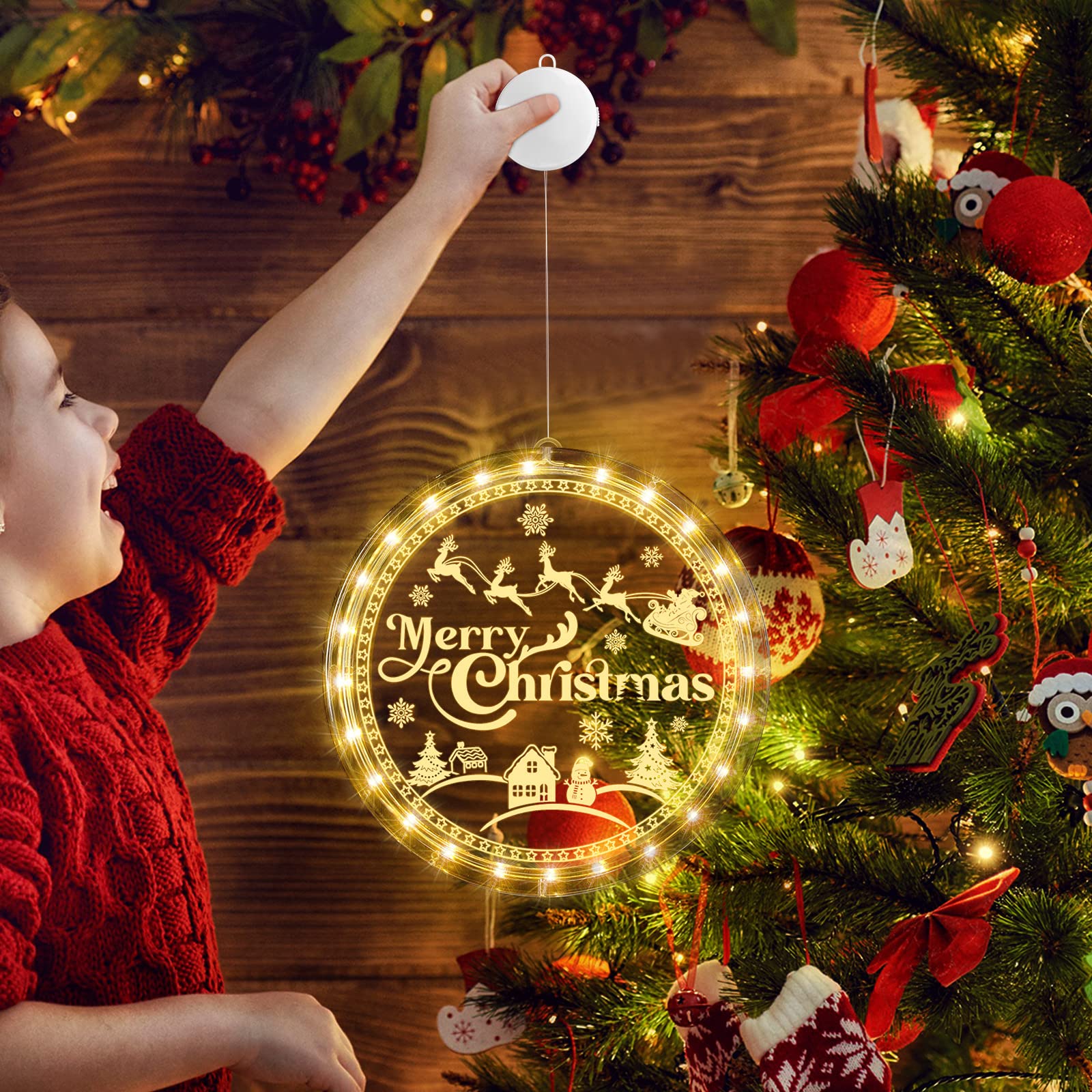Miuezuth Lot de 30 mini ventouses pour guirlande lumineuse de Noël - Pour suspendre des lumières saisonnières et des décorations de Noël