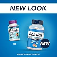 Vista 3 de Rolaids Tabletas masticables antiácidos ultra fuertes, frutas surtidas, 72