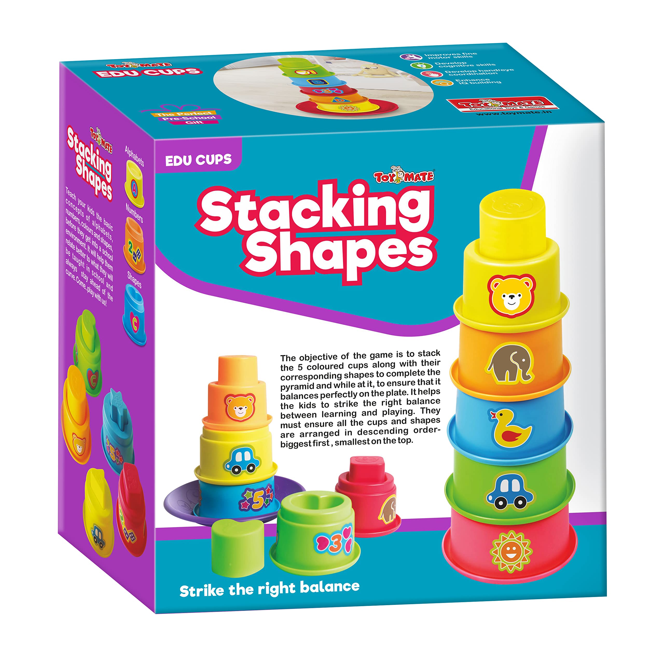 See full amazon price history chart for toymate Stacking Shapes, 5 Colourful Cups & Shapes-Learning- Stacking & Balancing Game 18 Months+ for Kids toymate Stacking Shapes, 5 Colourful Cups & Shapes-Learning- Stacking & Balancing Game 18 Months+ for Kids (B07HG4RQZ7) Amazon Price History, Amazon Price Tracker