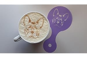 French Bulldog Dog Coffee Cup Stencils