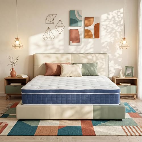 inight 12 Inch King Hybrid Mattress in a Box, Medium Firm, Cooling Bed