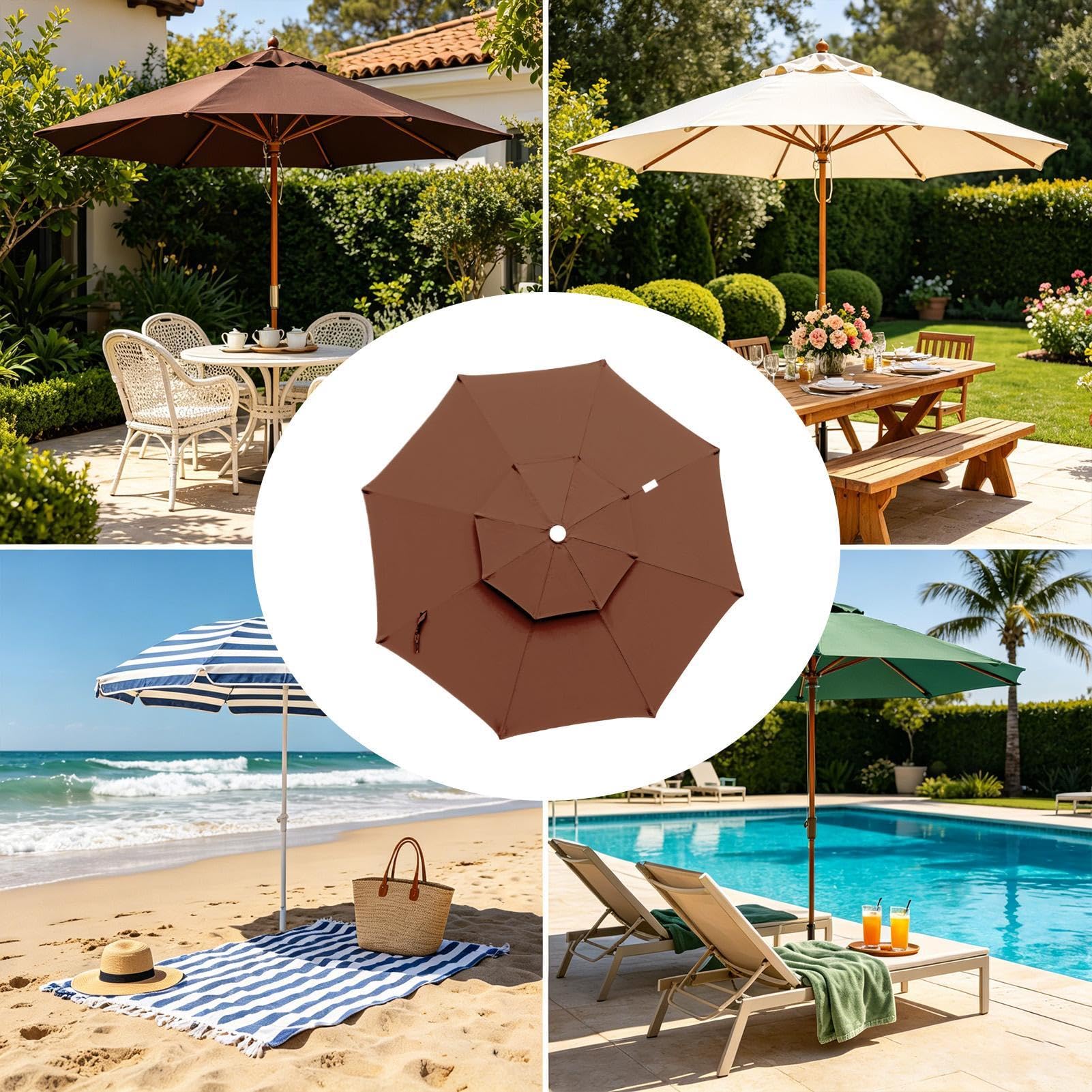 Toile De Remplacement Pour Parasol De Patio Pièces Parasol Extérieur