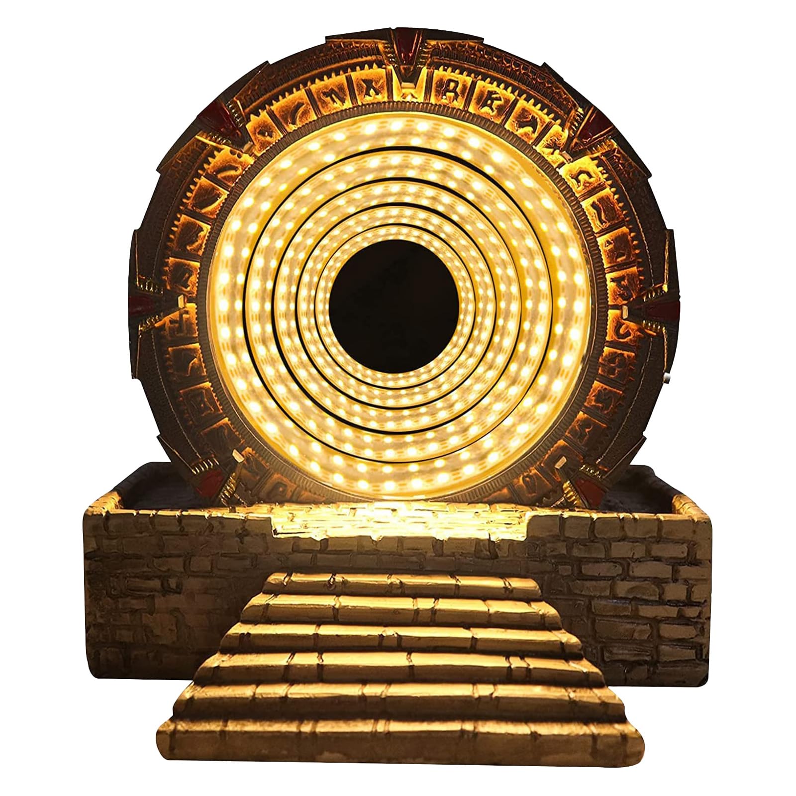 WEFONLLICOS Star-Gate Light Tunnel Mirror Cosplay Prop Replica Fantastic Atlantis Universe Collectable Gaming Sculpture Model Toy Prop