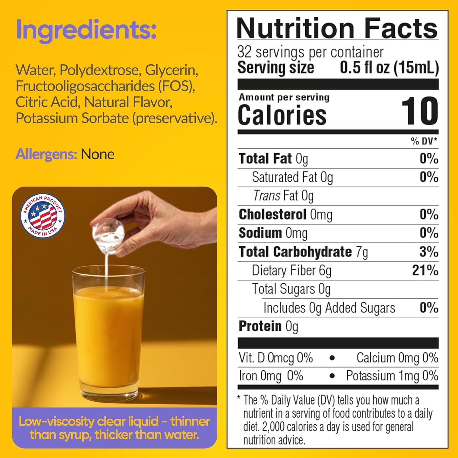 Medtrition HyFiber Liquid Fiber for Kids in Only One Tablespoon, Supports Regularity and Softer Stools, FOS Prebiotics for Gut Health, 6 Grams of Fiber, 32 Servings per Bottle - Image 6