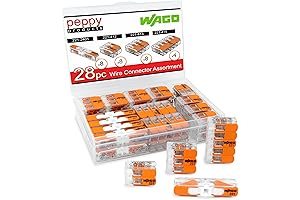 WAGO 221 Lever Nuts Compact Splicing Wire Connector 28pc Assortment with Case