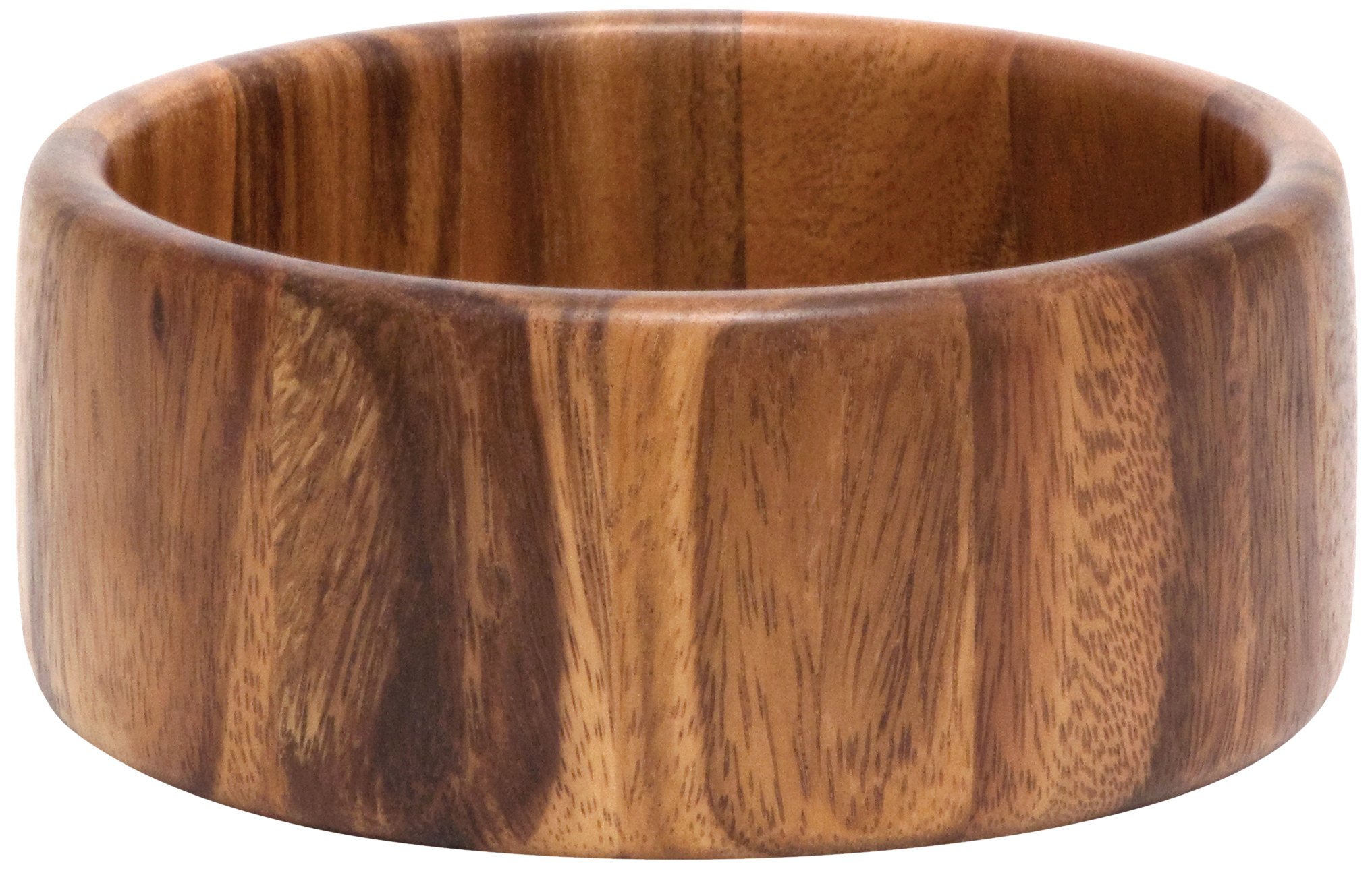 Lipper International Acacia Straight-Side Serving Bowl for Fruits or Salads, Small, 6" Diameter x 2.5" Height, Single Bowl, 29.59 fluid ounces
