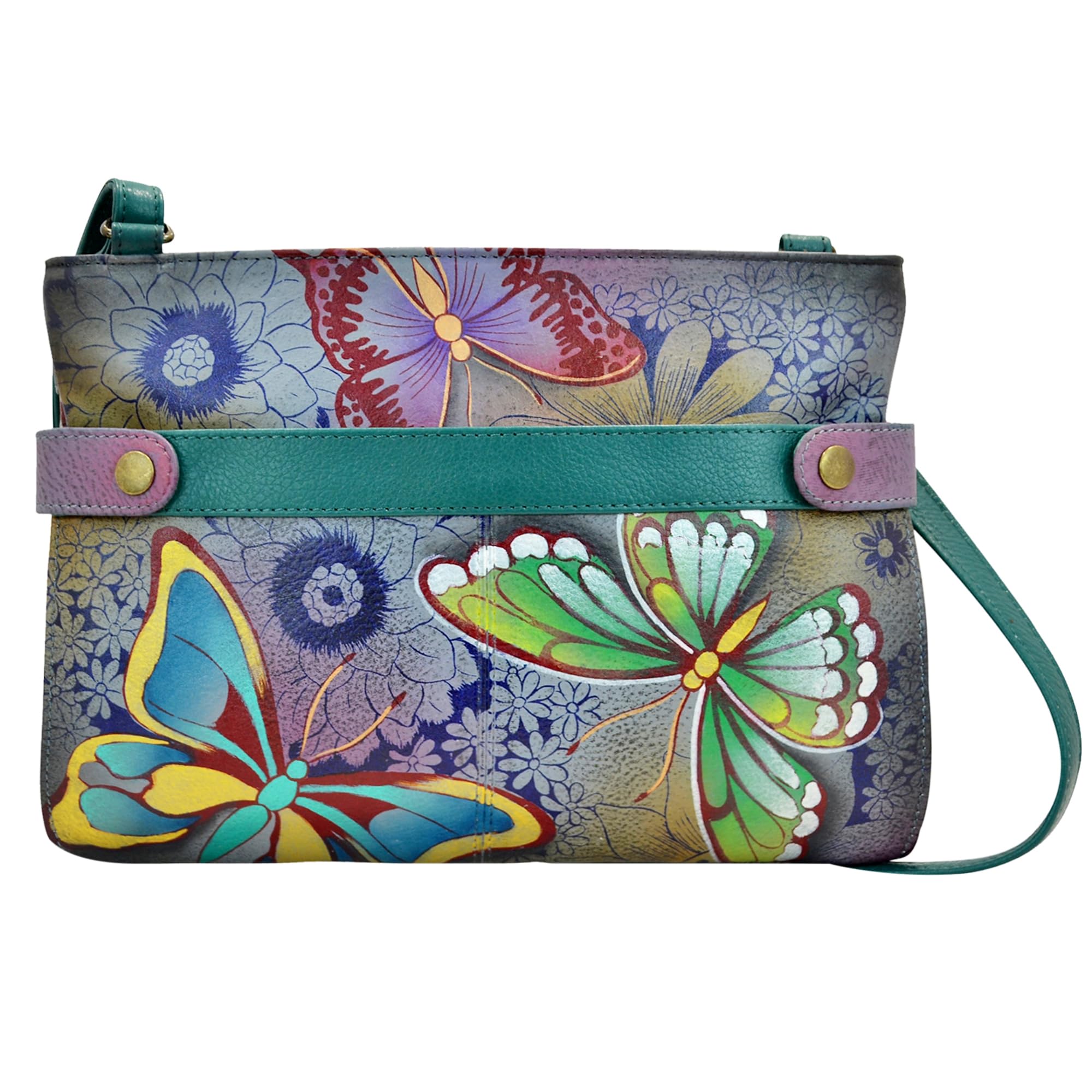 Women's Original Hand-Painted Genuine Leather Medium Crossbody