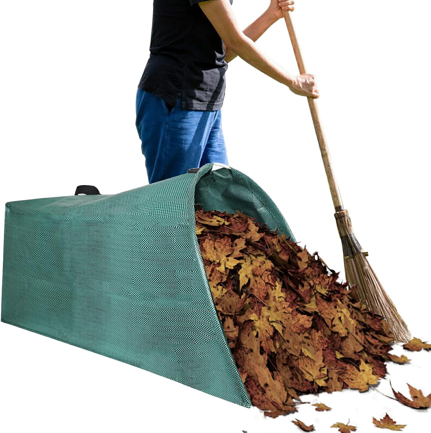 Leaf collector leaf scoop,Foldable yard waste bag,Extra large lawn bags leaf bags