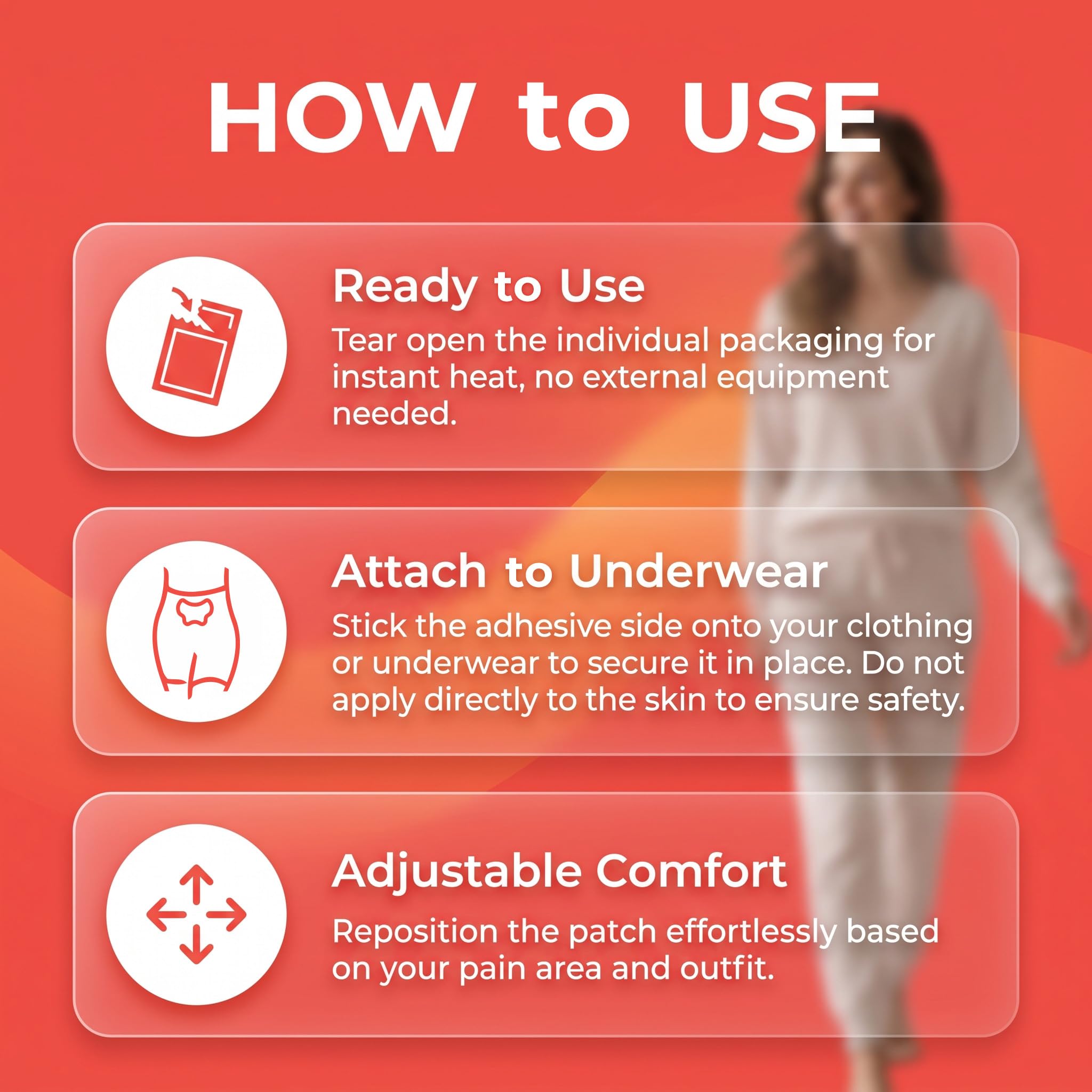 Menstrual Heating Patches for Period Cramps & Back Pain Relief,6 Count — Amazon image 9