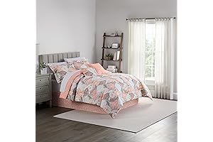 Traditions by Waverly Vintage Century Floral 6-Piece Pattern Bedding Set, Queen Comforter Set