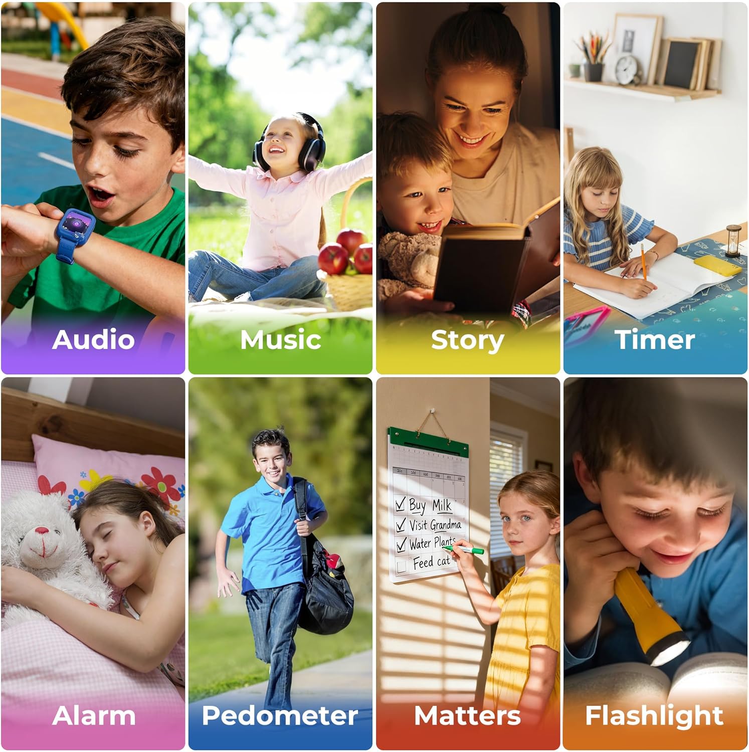 Smart Watch for Kids, Kids Watch Boys Girls with 36 Games Alarm Touchscreen Video Camera Music Pedometer, Portable Toddler Boy Toys Birthday Festival Gift for Boy 3 4 5 6 7 8 9 10 11 12 Years Old