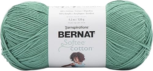 Bernat Hilo de algodón Softee, verde piscina