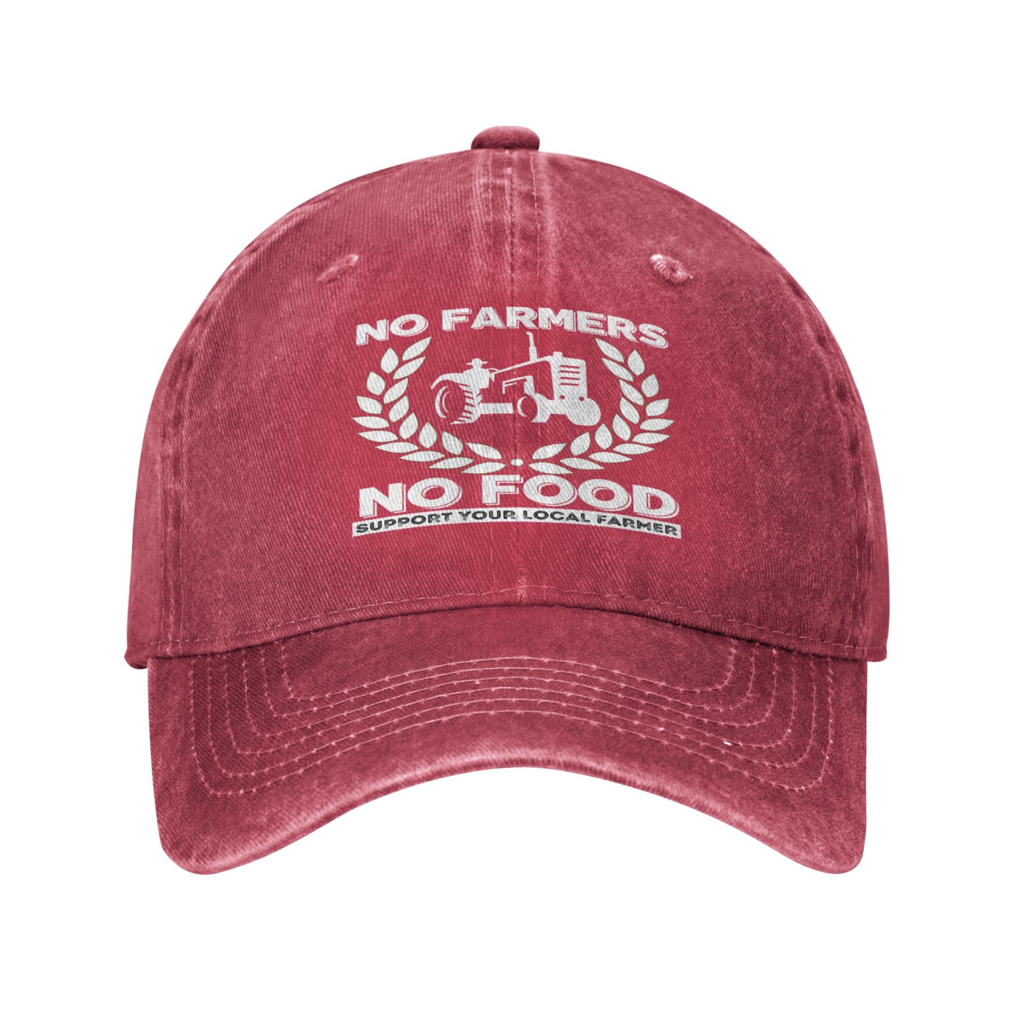 Support Farmers Cap No Farmers No Food Hat No Farms No Life Future Support Your Local Farmer Tractor Farming Hat Tru Red