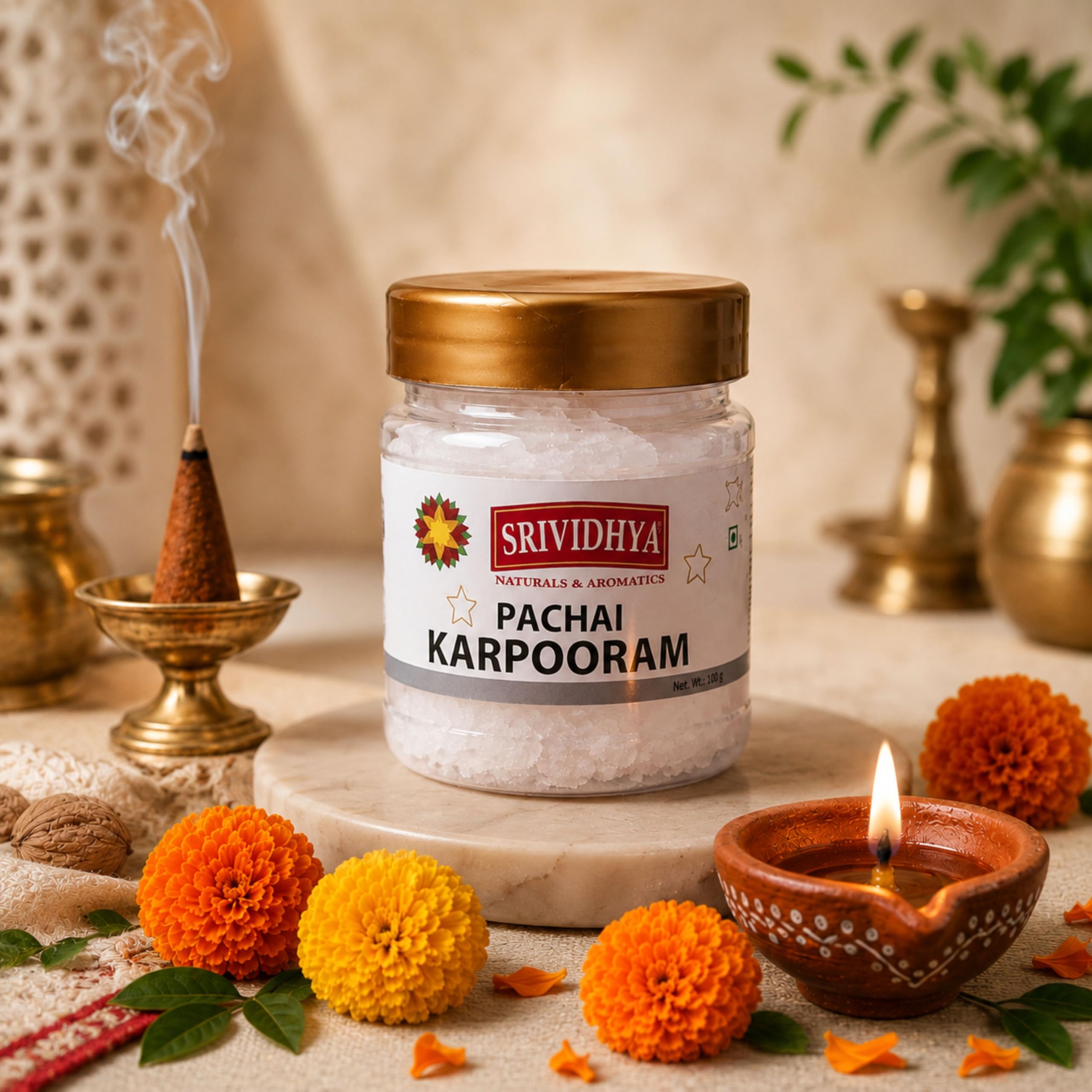 Pacha Karpooram 50g | Edible Camphor | Green Camphor for Pooja, Sweets & Traditional Use | பச்சை கற்பூரம்-image-19