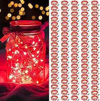 Vista 32 de AIKEI Paquete de 12 luces LED de hadas que funcionan con pilas, guirnaldas de luces impermeables de 7 pies, 20 luces LED de luciérnagas estrelladas