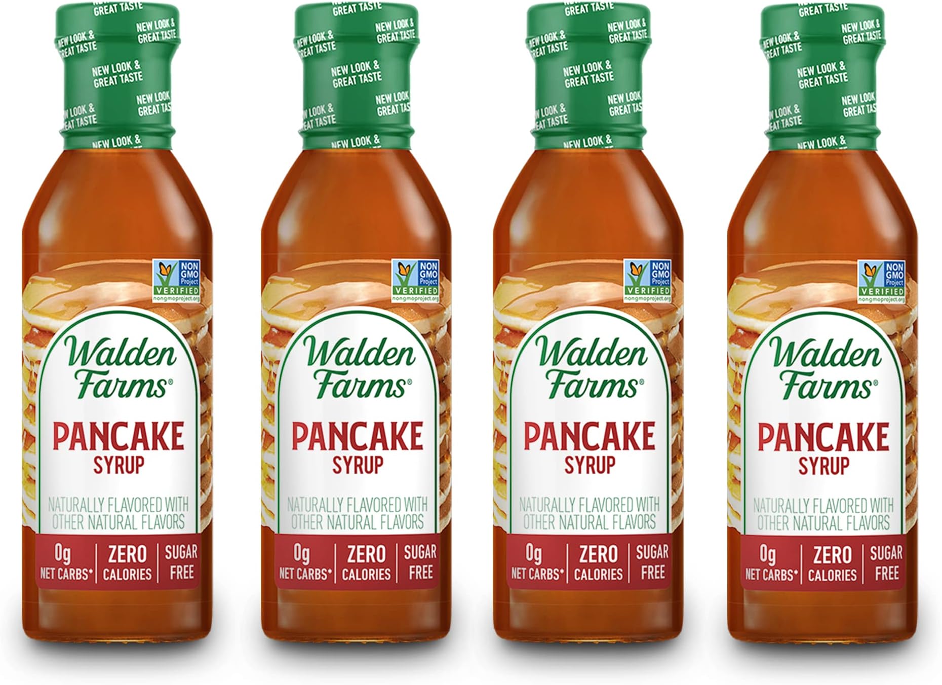Walden Farms Pancake Syrup 12 oz. (Pack of 4) Sweet Syrup