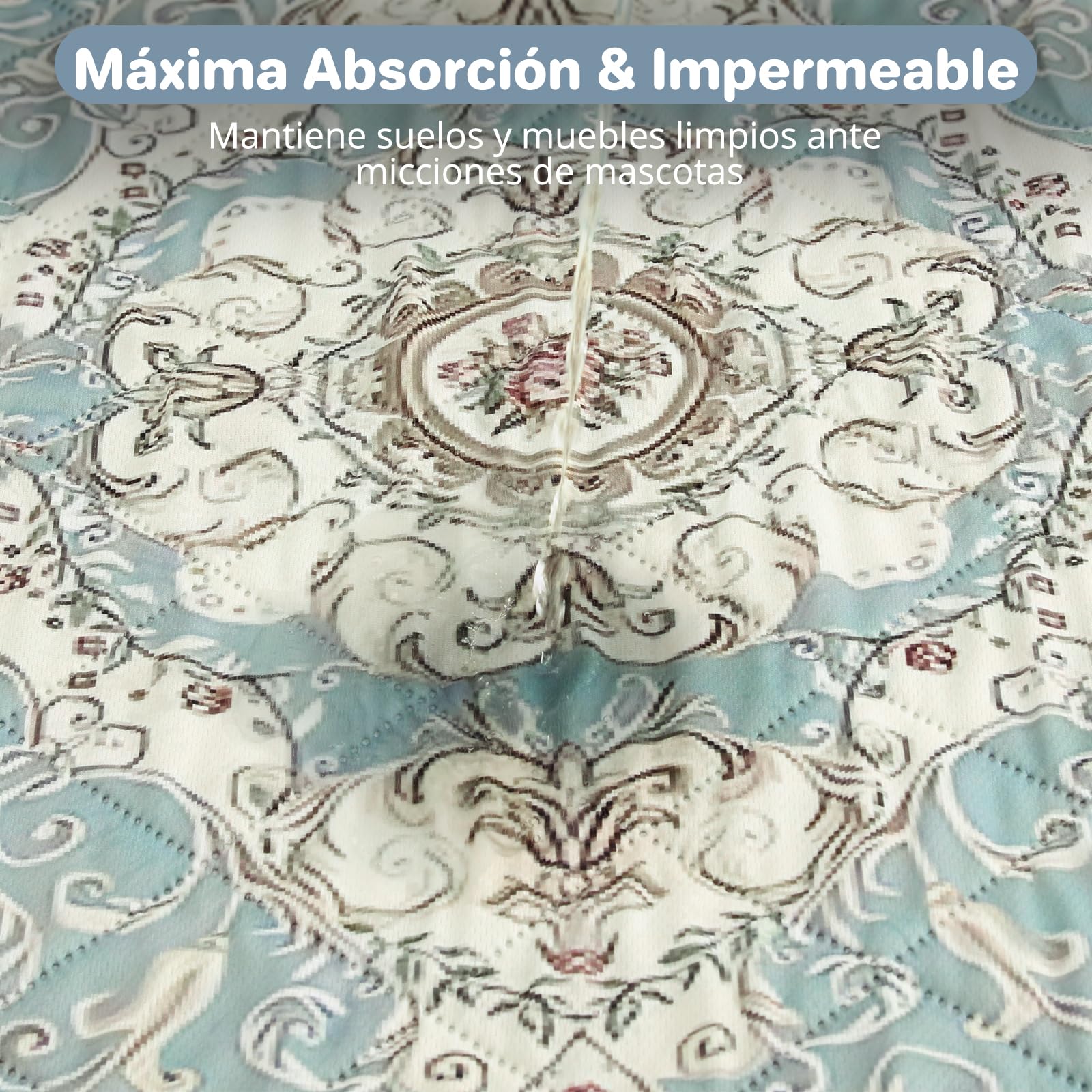 Almohadillas de Entrenamiento Reutilizables para Perros 2 Piezas, 92x122cm Lavables, Superabsorbentes, Antideslizantes, Impermeables, para Perros, Gatos, Conejos y Cobayas