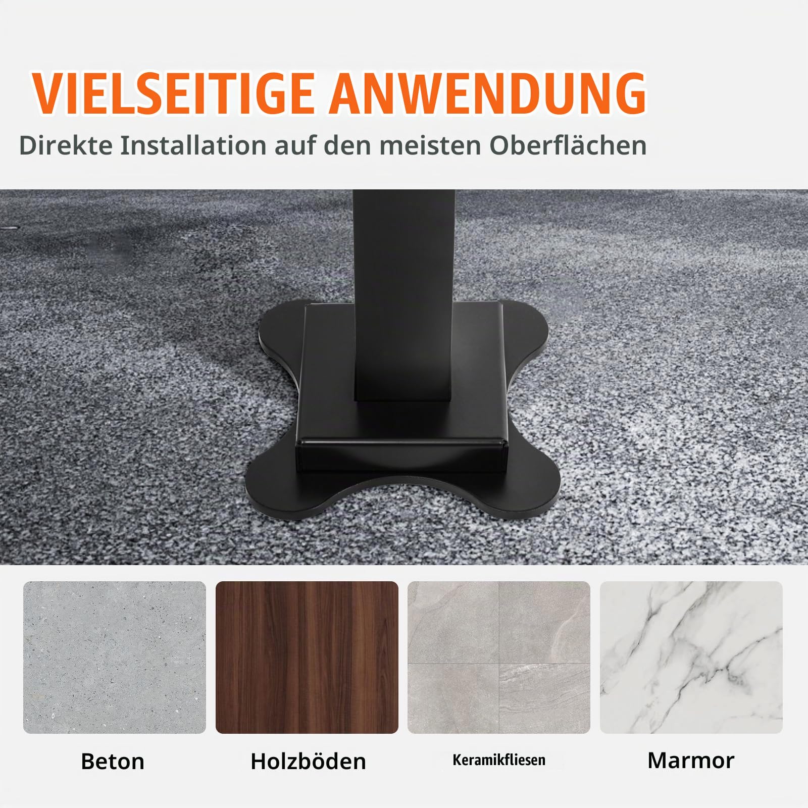 VEVOR Treppengeländer ohne Querstreben 152,8x91cm Handlauf Max. Höhe für Stufen Geländer aus Aluminium 70kg Tragfähigkeit Schwarz Ideal für Treppe mit 0-5 Stufen Veranden Gärten Hotels Garagen