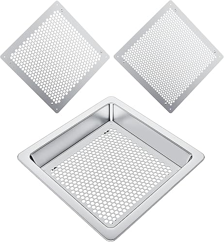 Tamiz de tierra, tamiz de tamiz de tierra, tamiz de suciedad inoxidable, tamiz de roca de 16 pulgadas, tamiz de bonsái para jardinería, juego de