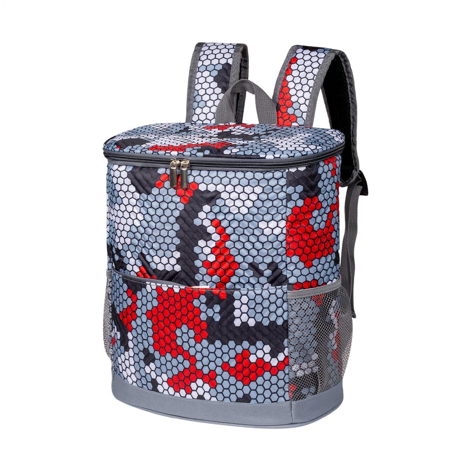 Zaino refrigerante isolato – Zaino pieghevole a prova di perdite, borsa termica a prova di perdite, grande capacità 20 l, mantiene il ghiaccio 24 ore, cerniera per campeggio, spiaggia, picnic, pesca