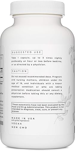 Miniatura 3 de Lifted Naturals Tamaño familiar de micromelatonina - Melatonina para un sueño rápido y mejor, fácil de tragar, 220 cápsulas vegetales con baja dosis