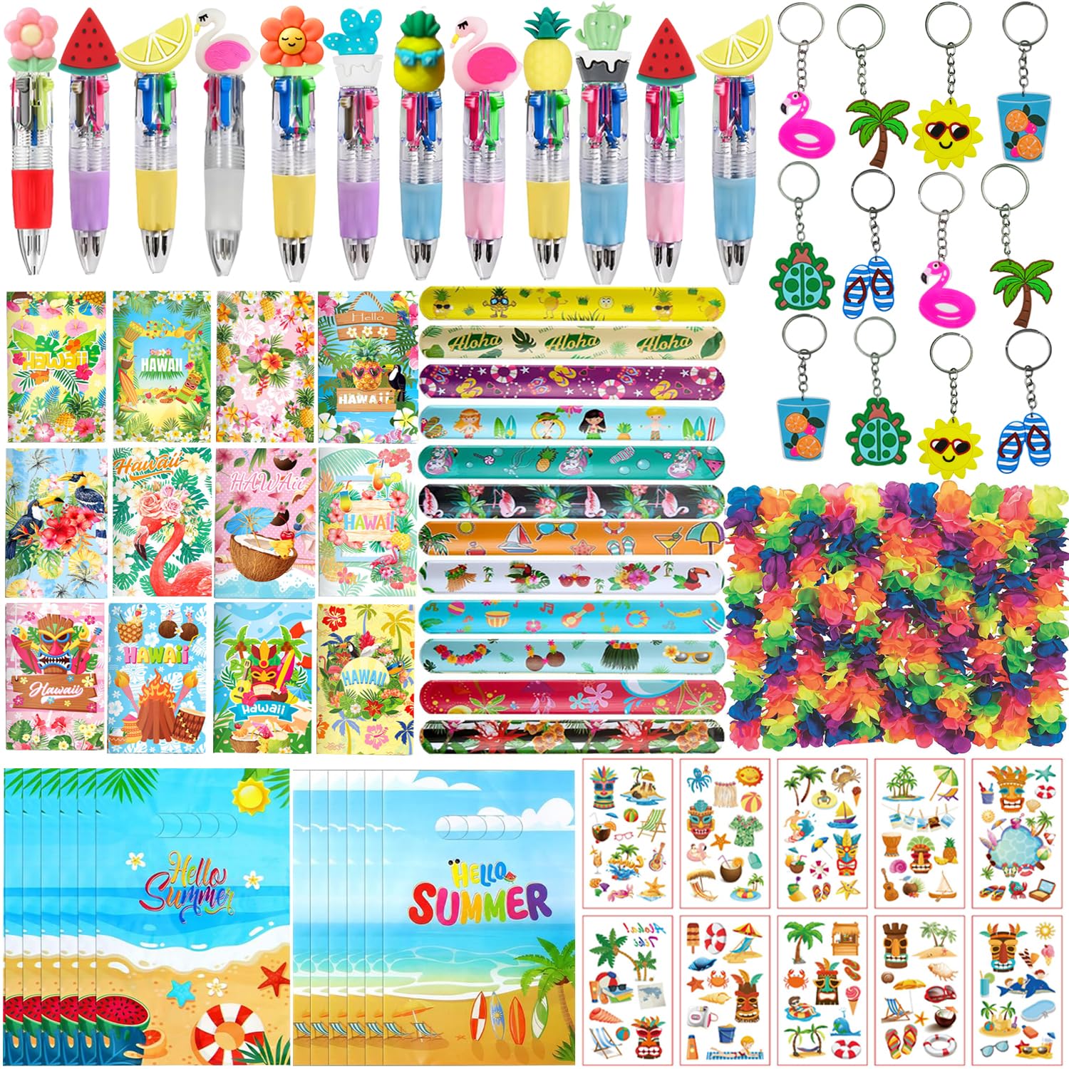 Hawaiian Luau Party Gifts Supplies Set for Birthday Summer Beach Pool Party
