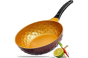 Diamond X Copper Wok with Premium Extreme Non-Stick Ceramic Coating Fry Frying...