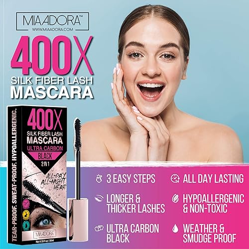 Miniatura 3 de Mascara de pestañas de fibra 3D Mia Adora fórmula de alta calidad con ingredientes de alta calidad hipoalergénicos naturales y no tóxicos ebook