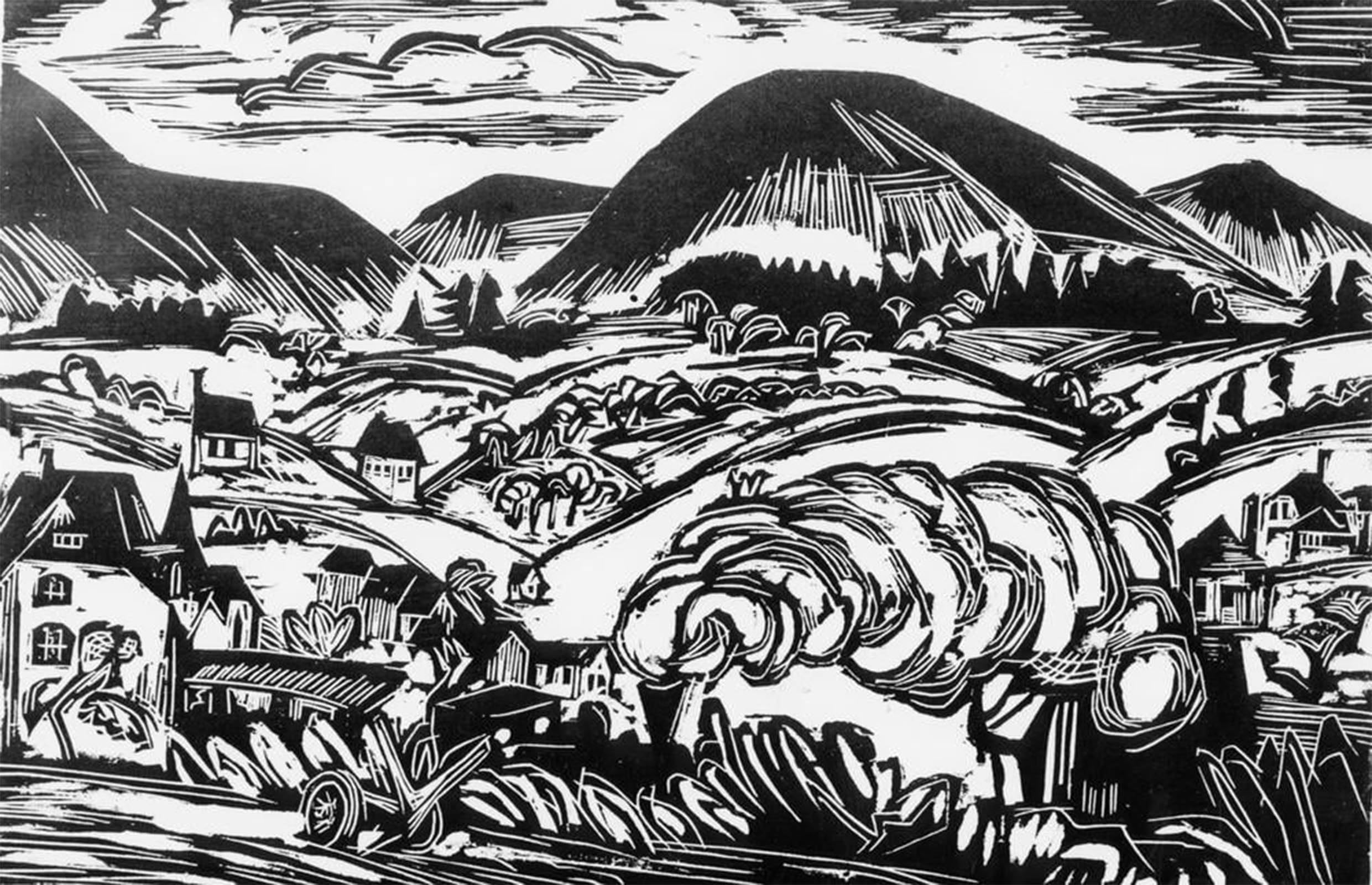 ARTXLXXBN Famous Painting Art Wall Decor Abstract Art Picture Into the Sea by Ernst Ludwig Kirchner Animal Pictures for Home Decor 60x90cm