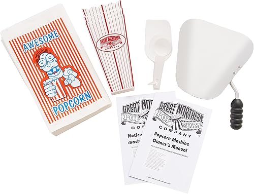 Miniatura 9 de Matinee Popcorn Machine - 8oz Popper with Stainless-Steel Kettle, Reject Kernel Tray, Warming Light, and Accessories by Great Northern Popcorn (Red)