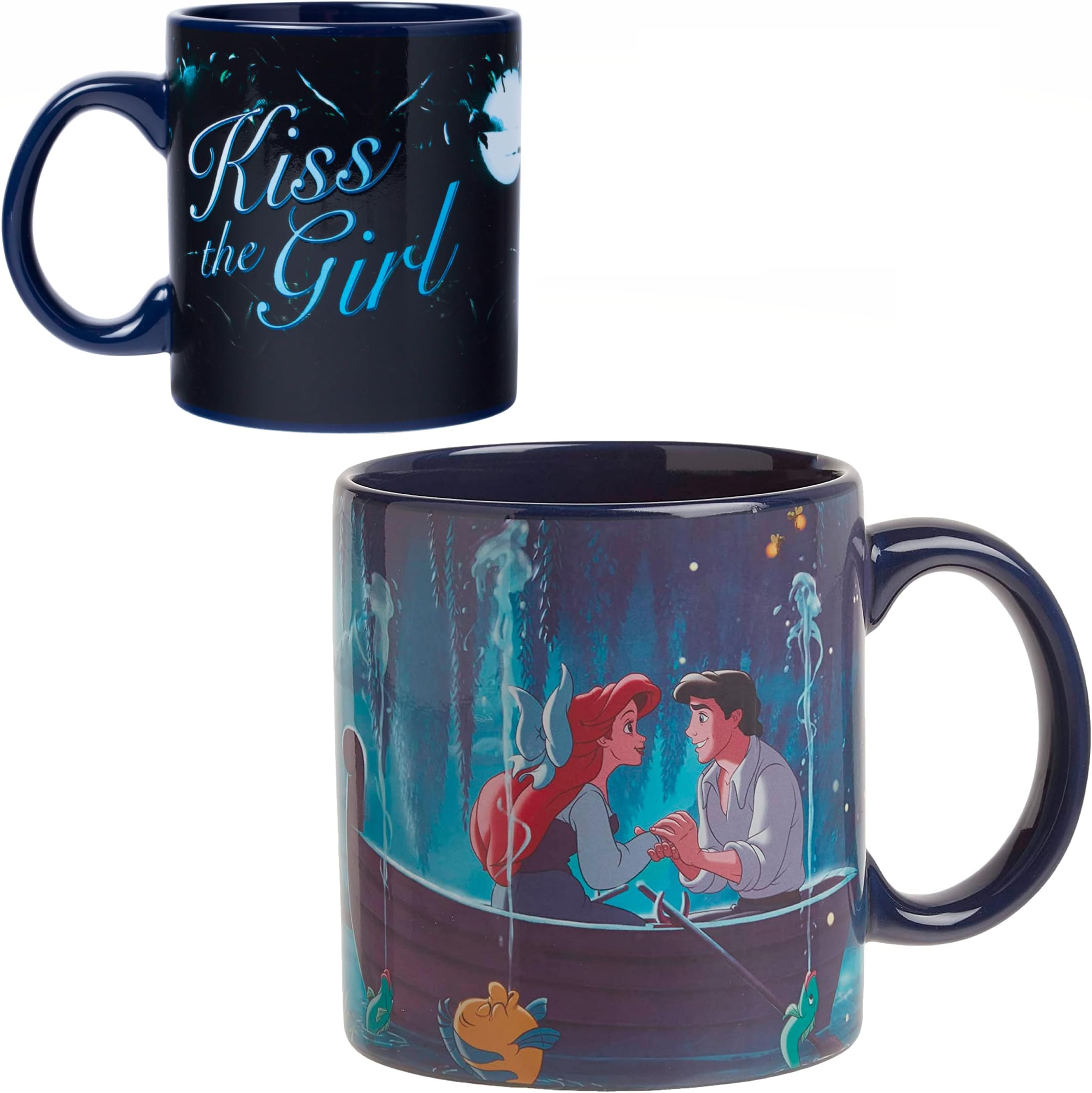 Disney DP124834V Princess Ariel Kiss The Girl Heat Reveal Ceramic Mug, 20-Ounces, Multicolor