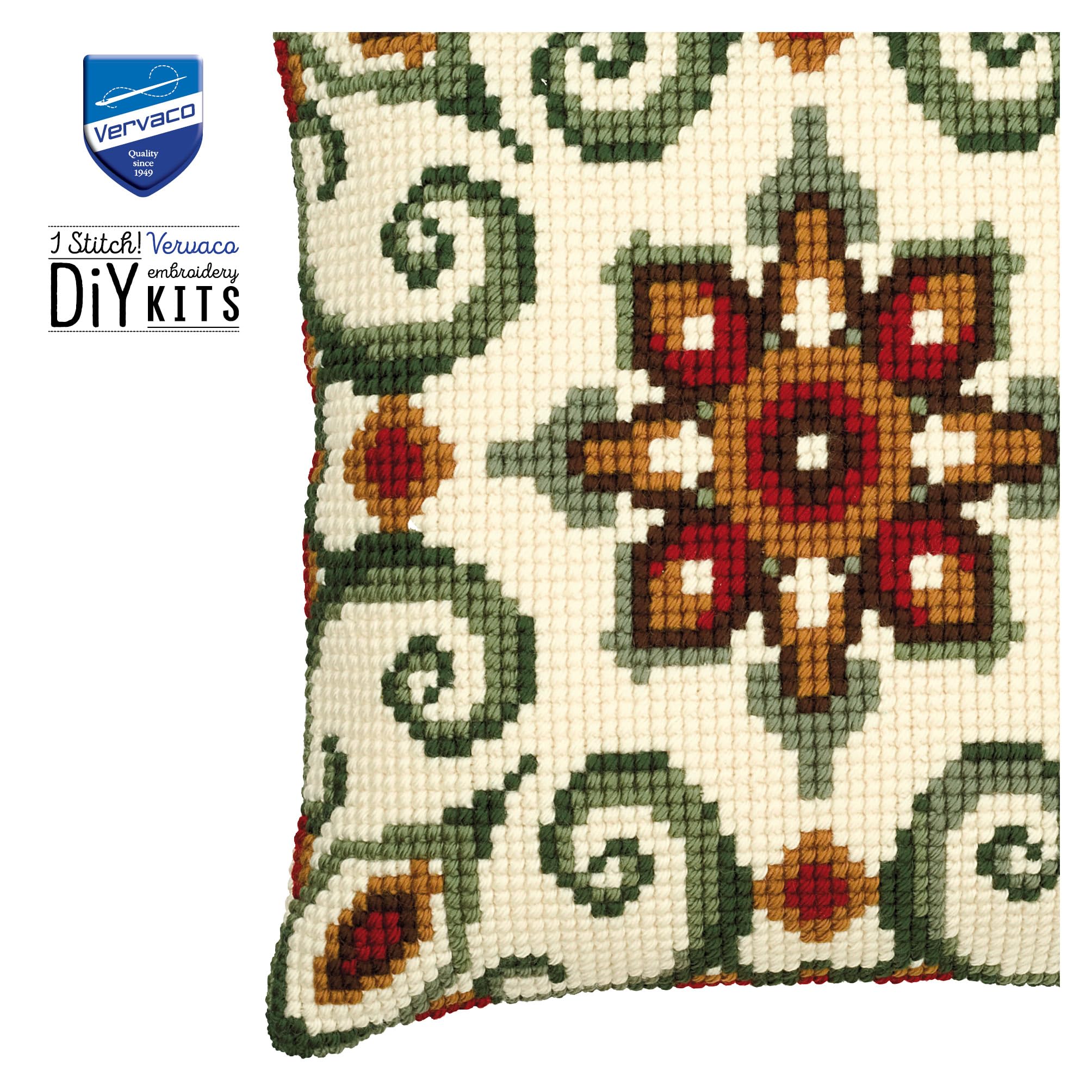 Vervaco PN-0008595 VER Coussin à broder Motif VI